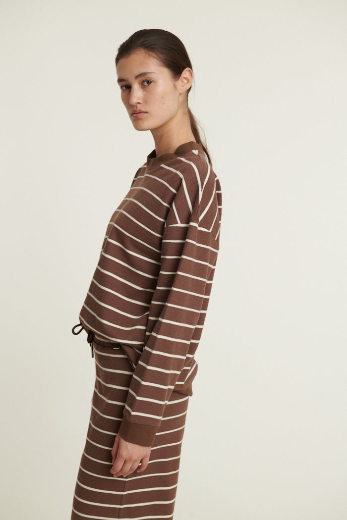 Basic Apparel Anneli Oversized LS Sweat T-shirts 764 Carafe / Birch